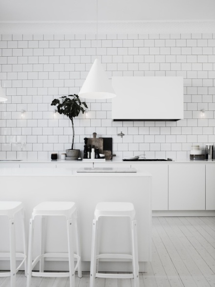 all white kitchen